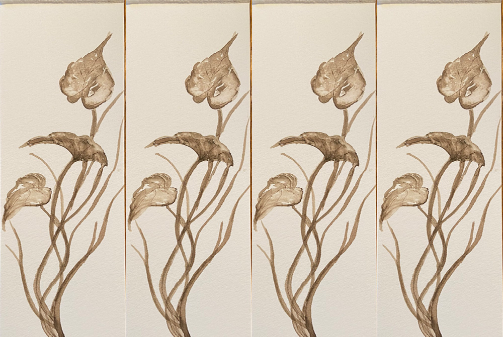 another painting of weeds