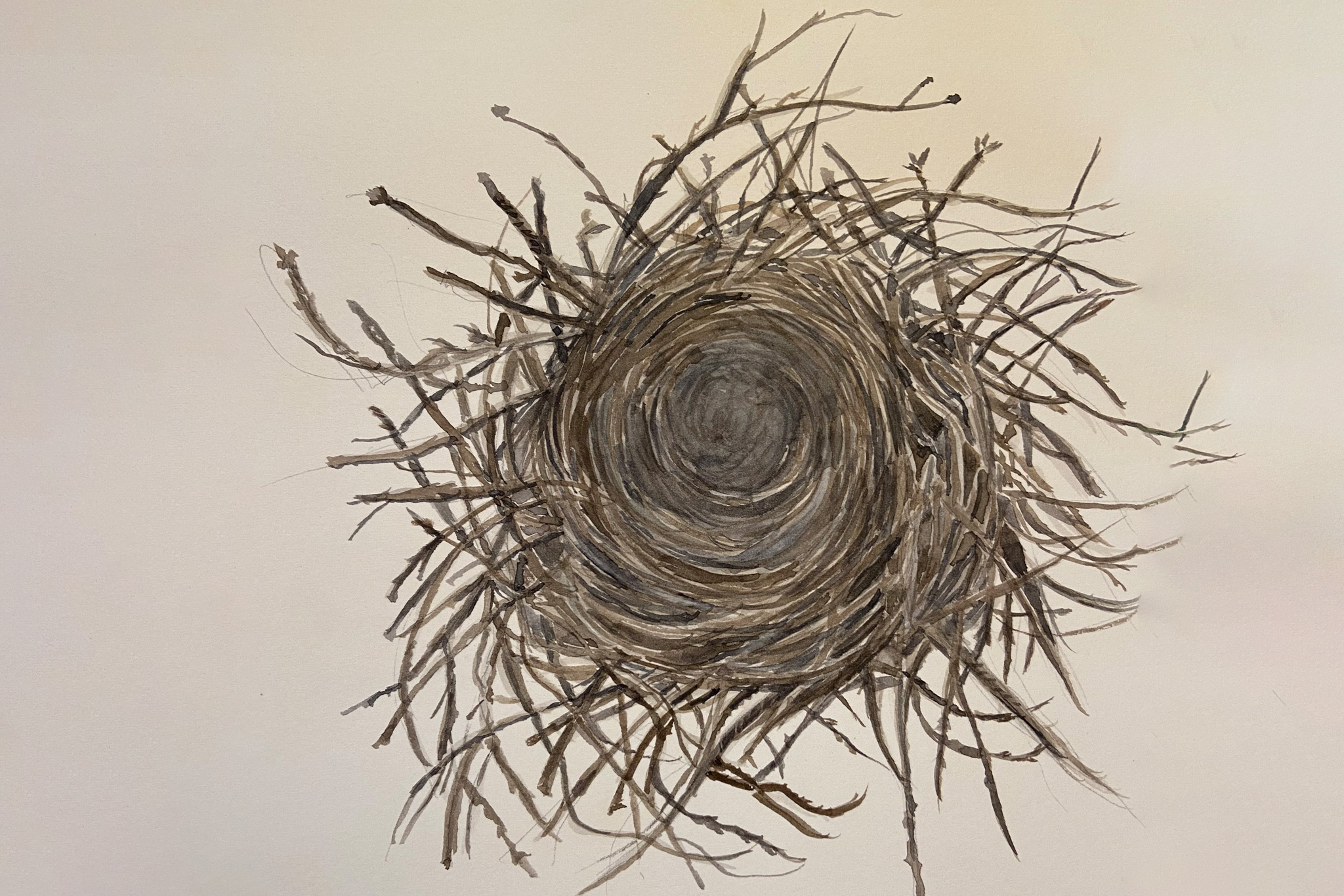 painting of weeds